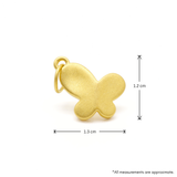24K Gold Butterfly Charm