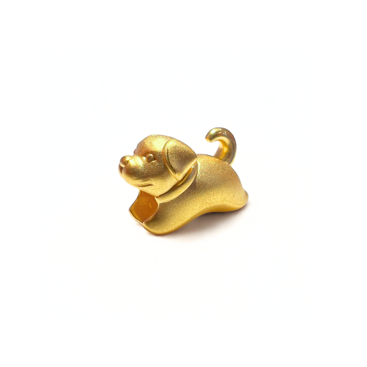 24 Gold Zodiac Charm (Dog)