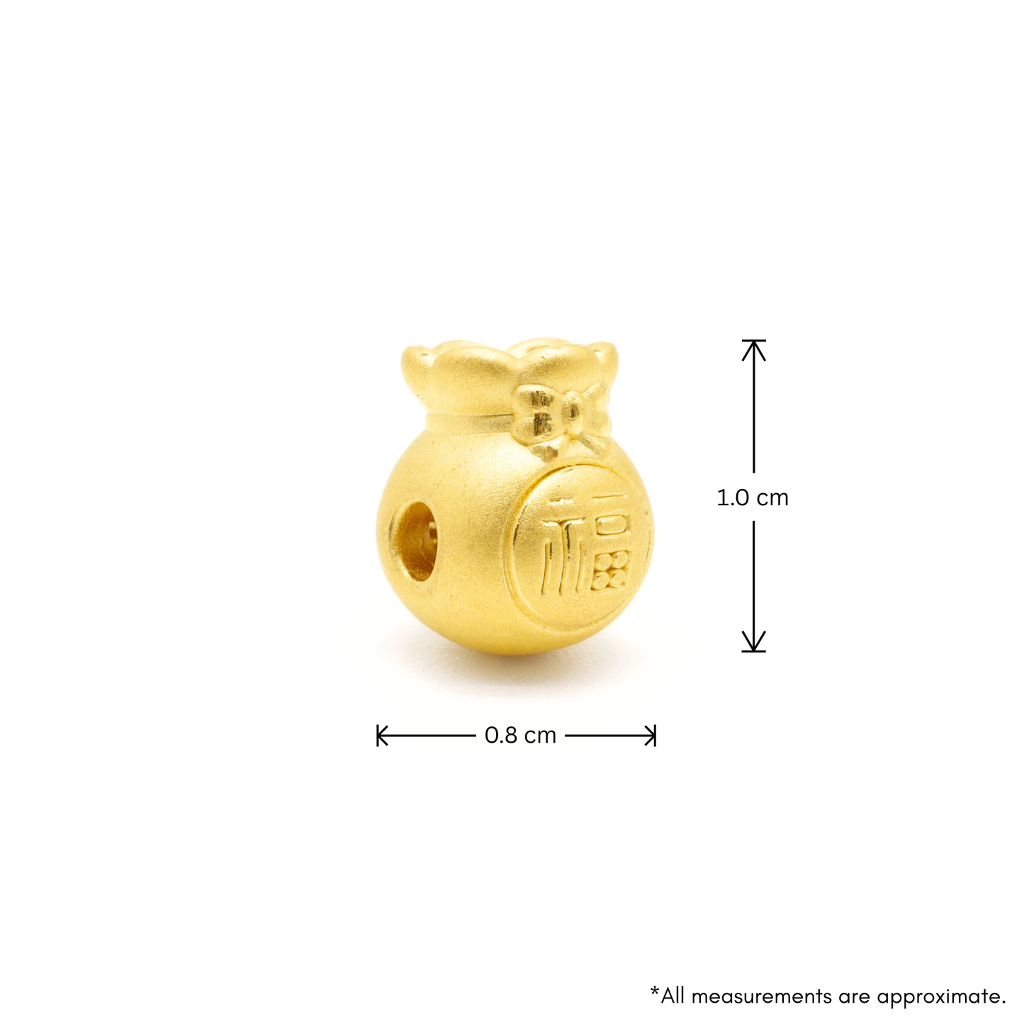 24K Gold Money bag Charm