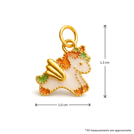 24k Gold Zodiac Horse Charm