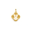 24K Gold Hetian Jade Rabbit Zodiac Pendant