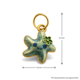 24k Gold Starfish Charm