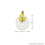 24K Hetian Jade Pendant (Peace buckle)