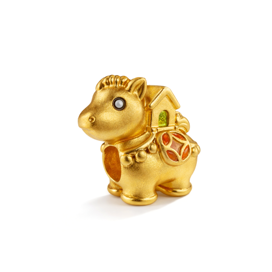24k Gold Zodiac Horse Charm