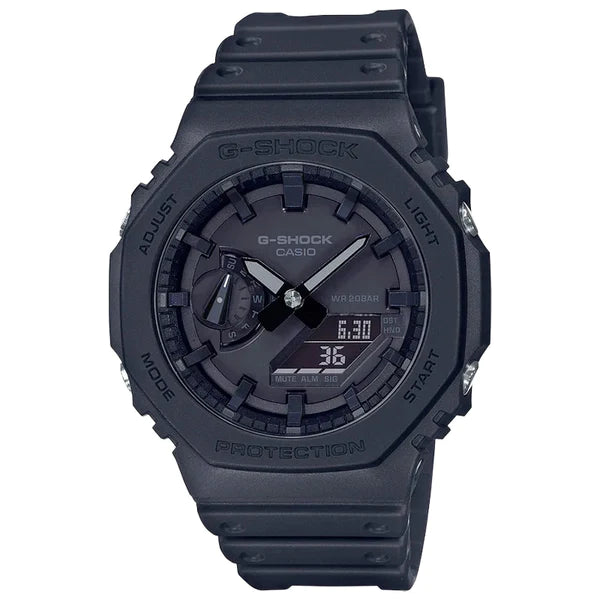 CASIO G-SHOCK RETRO-STYLE ANALOG-DIGITAL CARBON CORE GUARD WATCH GA2100-1A1