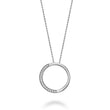 Half Circle Diamond Pendant