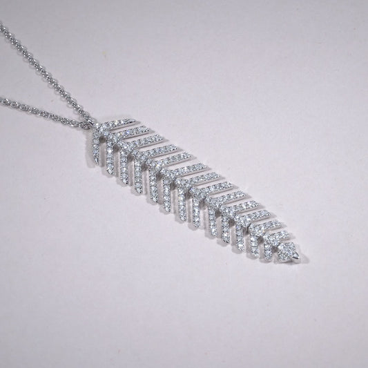 Leaf Diamond Necklace
