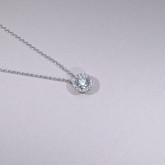 Halo Diamond Pendant