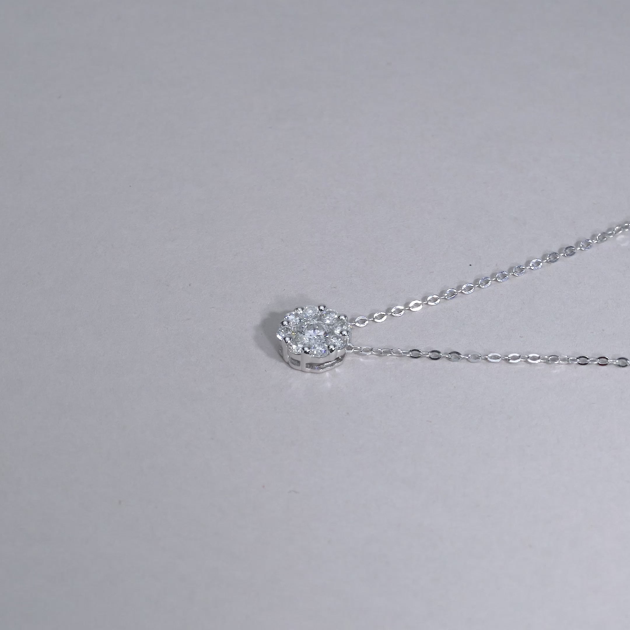 Cluster Diamond Pendant