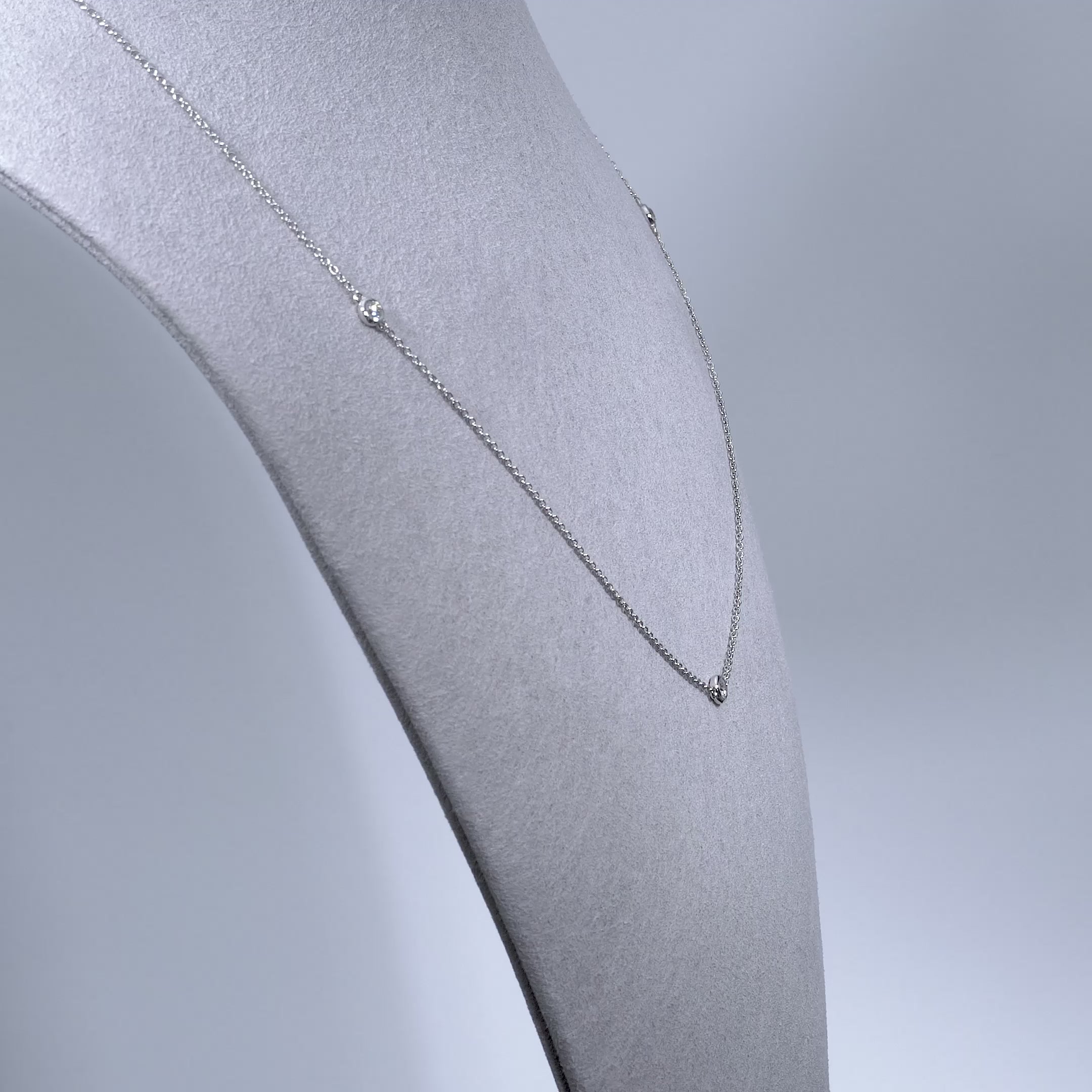 Bezel Diamond by the Yard Necklace