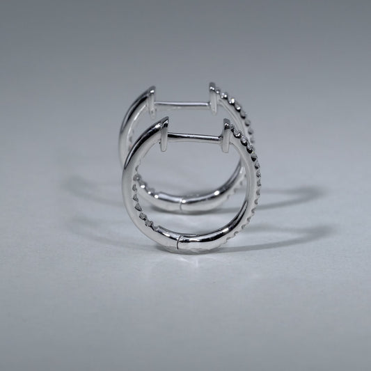 Inside Out Diamond Loop Earrings