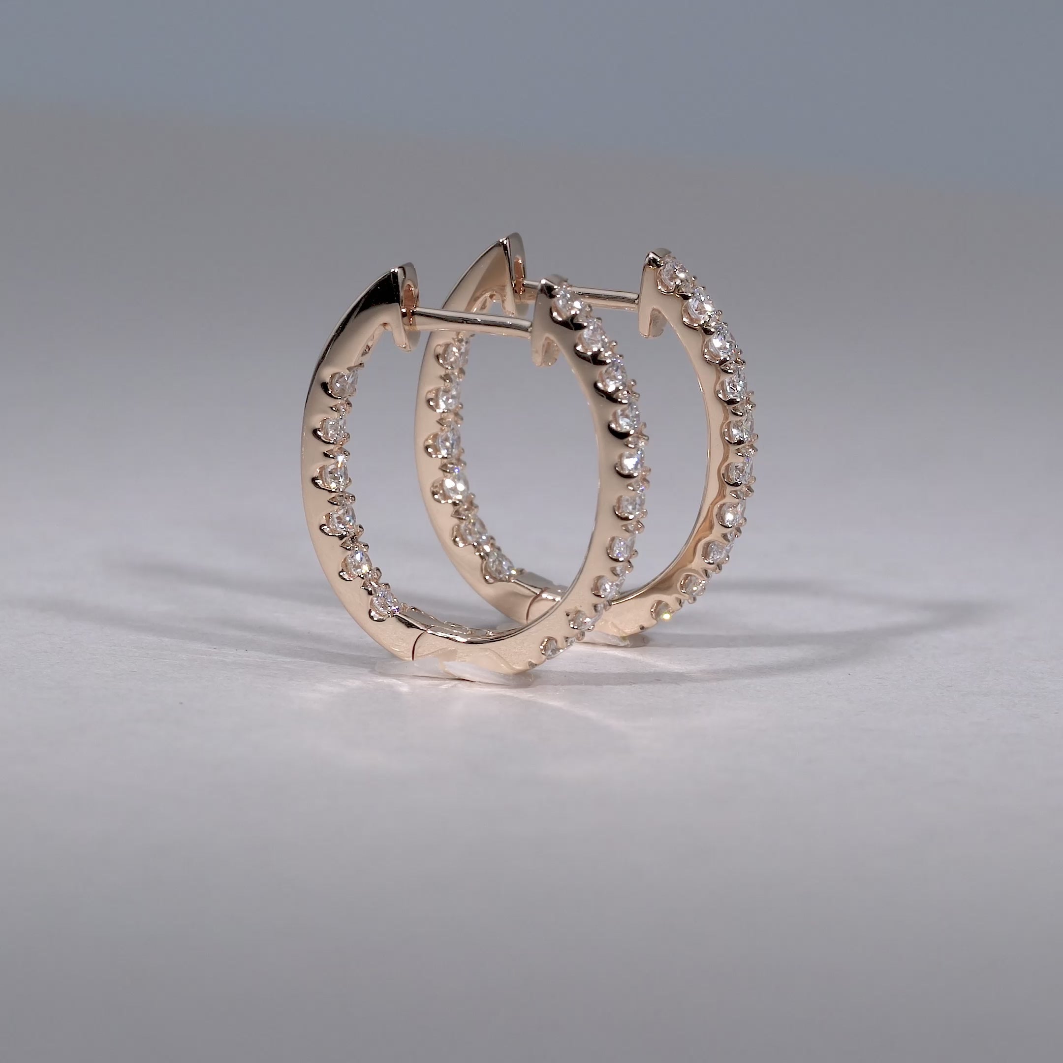Diamond Hoop Earrings