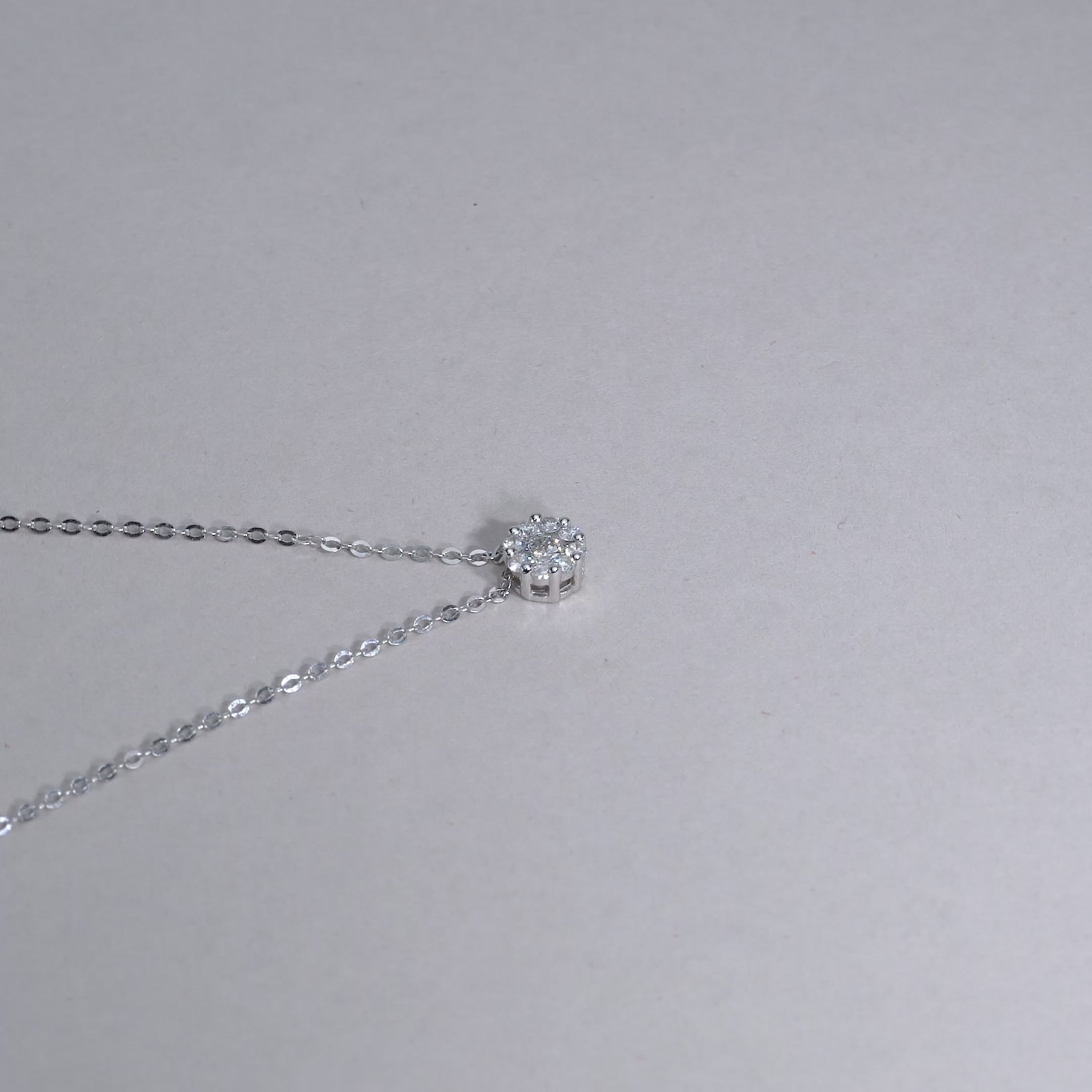 Cluster Diamond Pendant