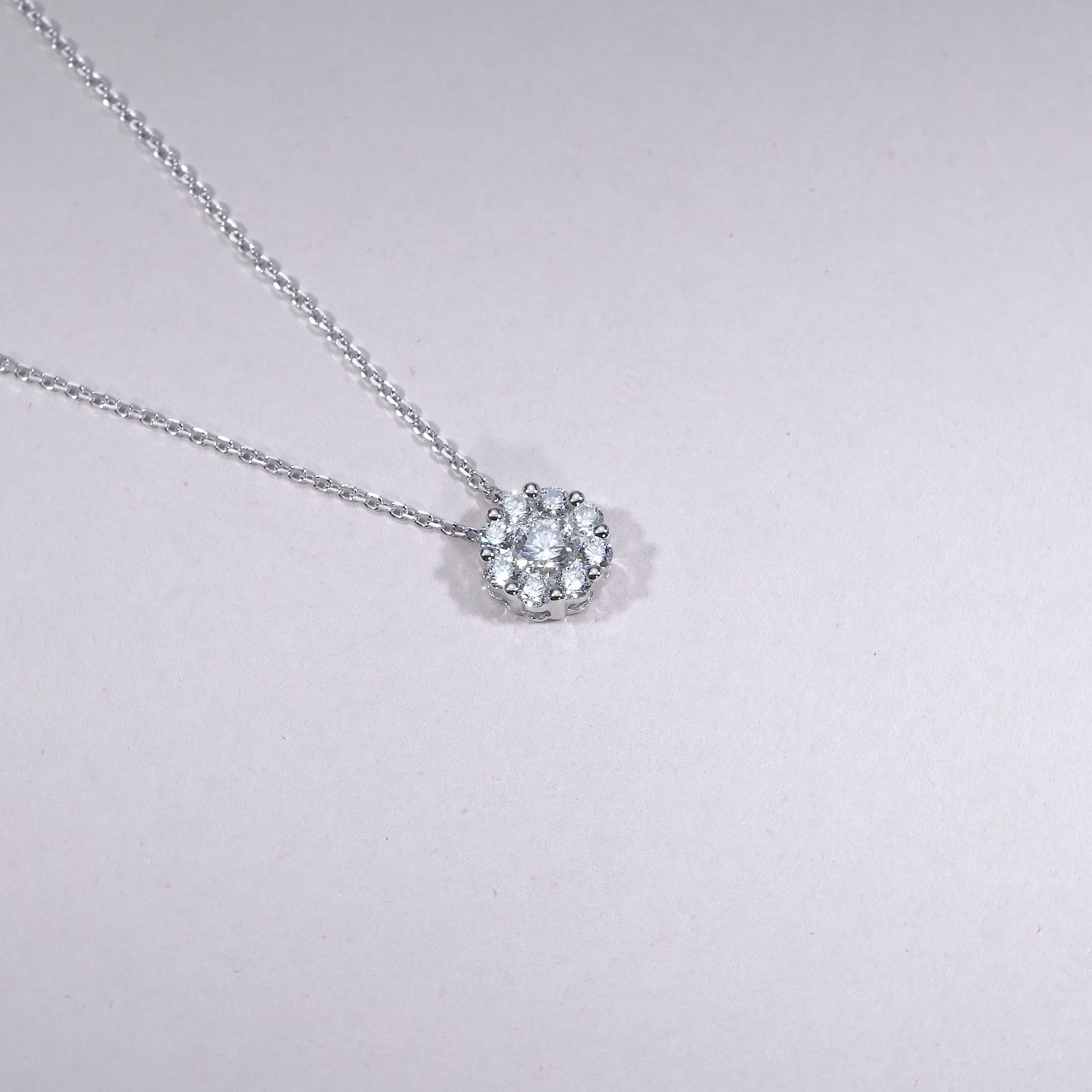 Cluster Diamond Pendant