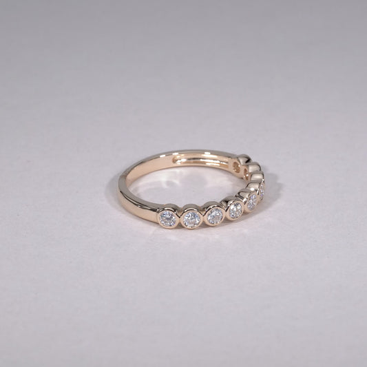 Semi Eternity Bezel Diamond RIng
