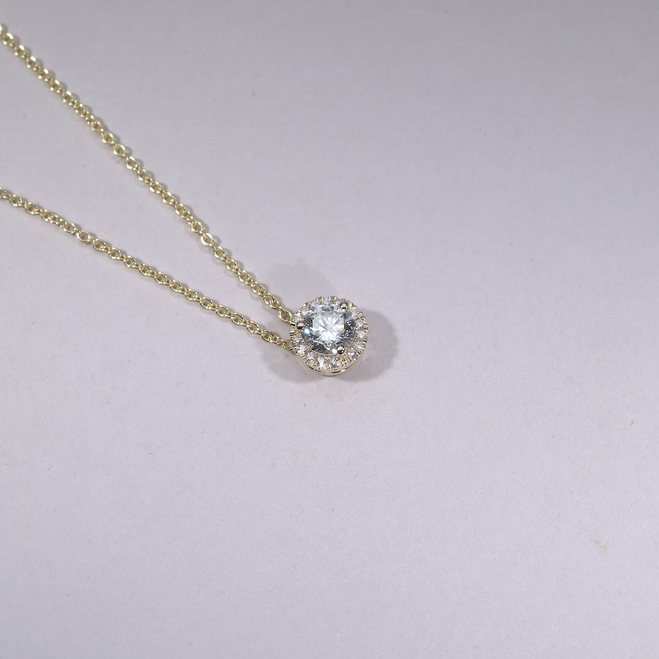 Halo Diamond Pendant