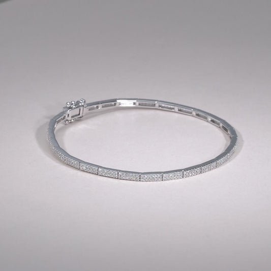 Link Pave Tennis Diamond Bracelet