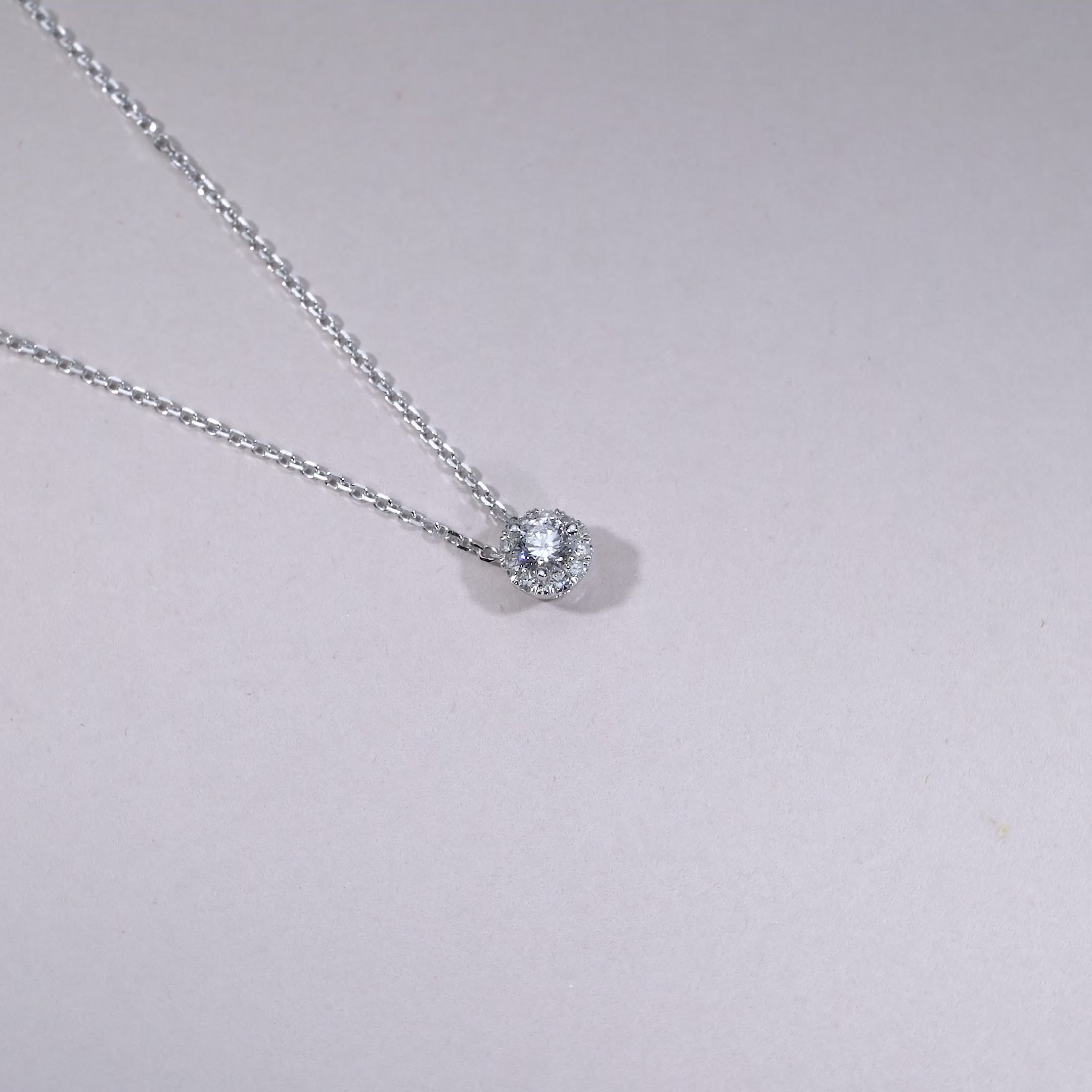 Halo Diamond Pendant