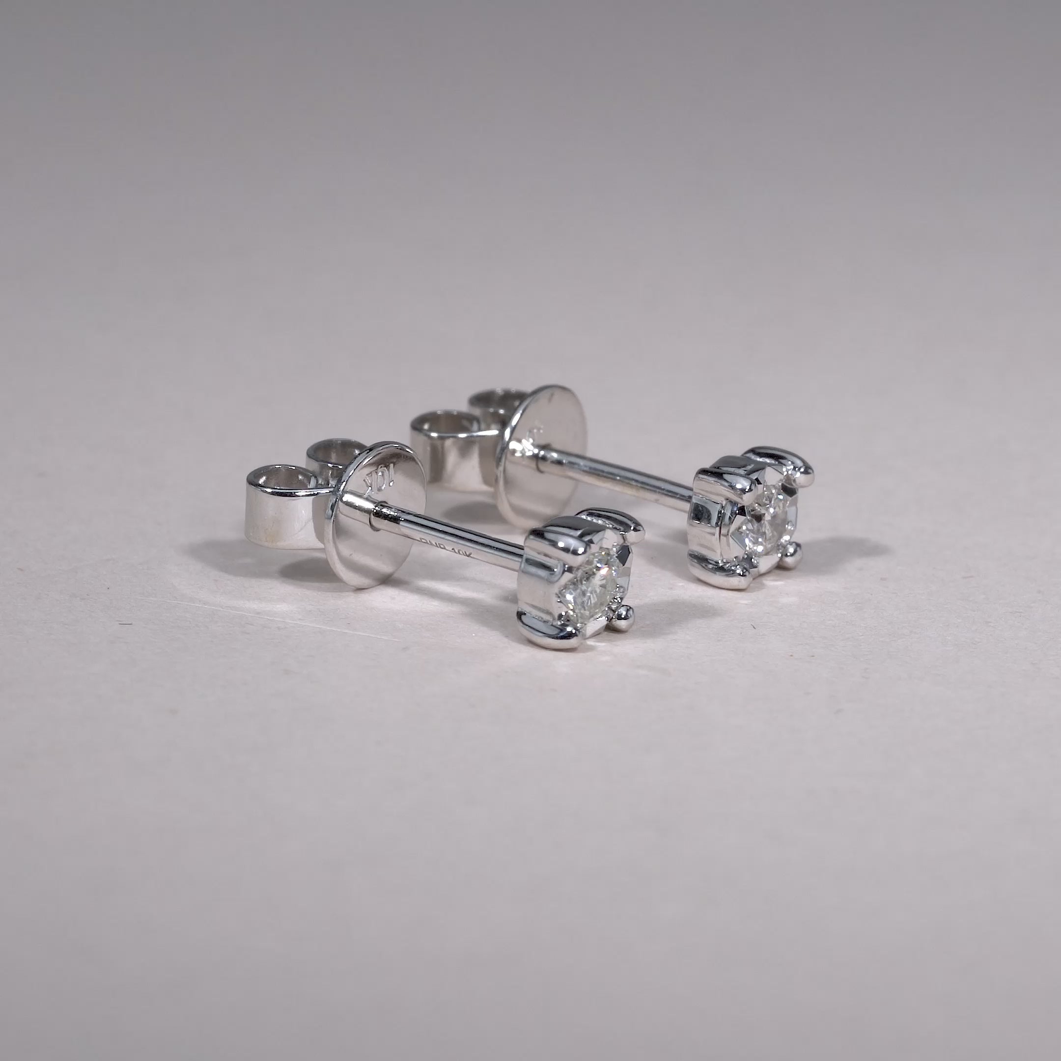 Illusion Diamond Stud Earrings