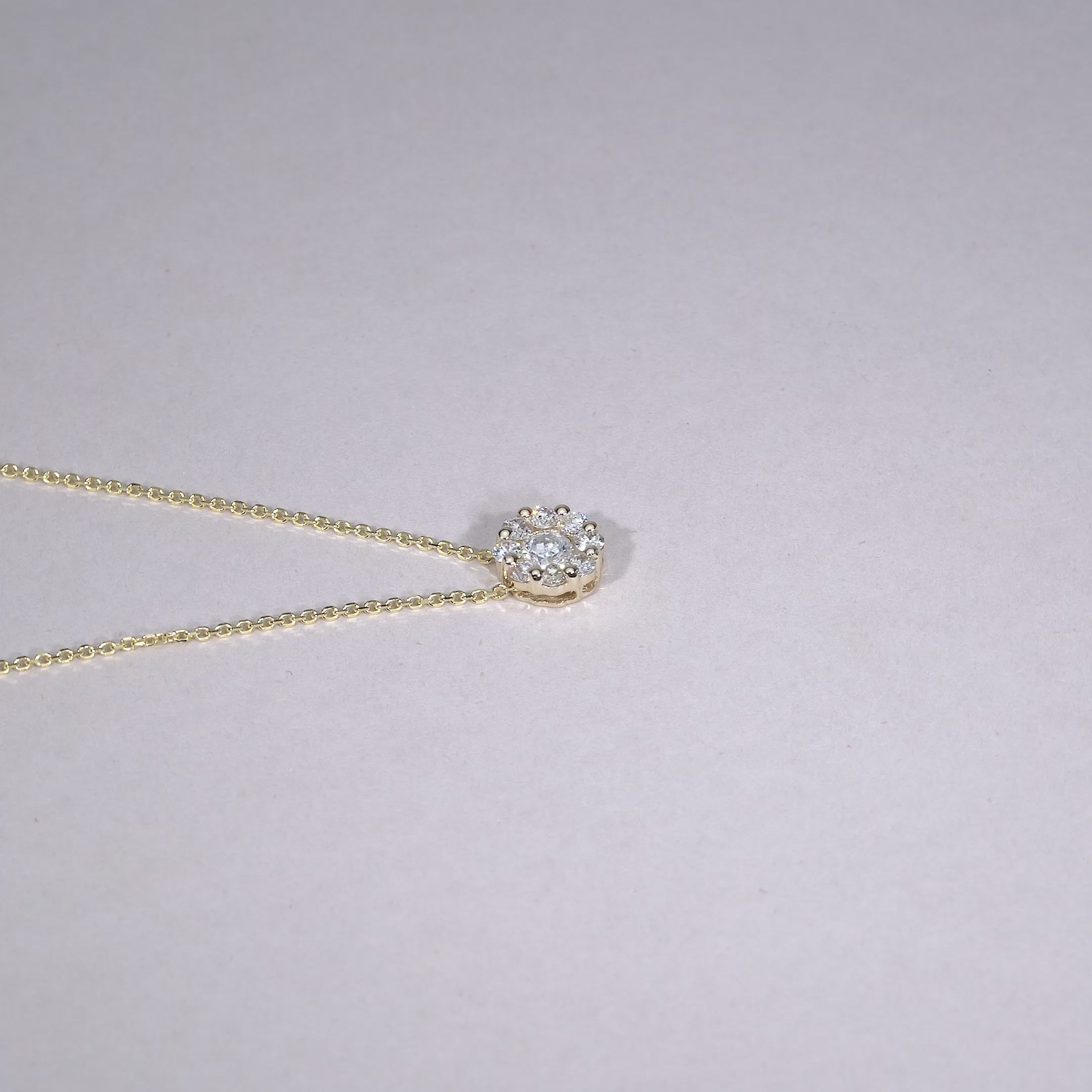 Cluster Diamond Pendant