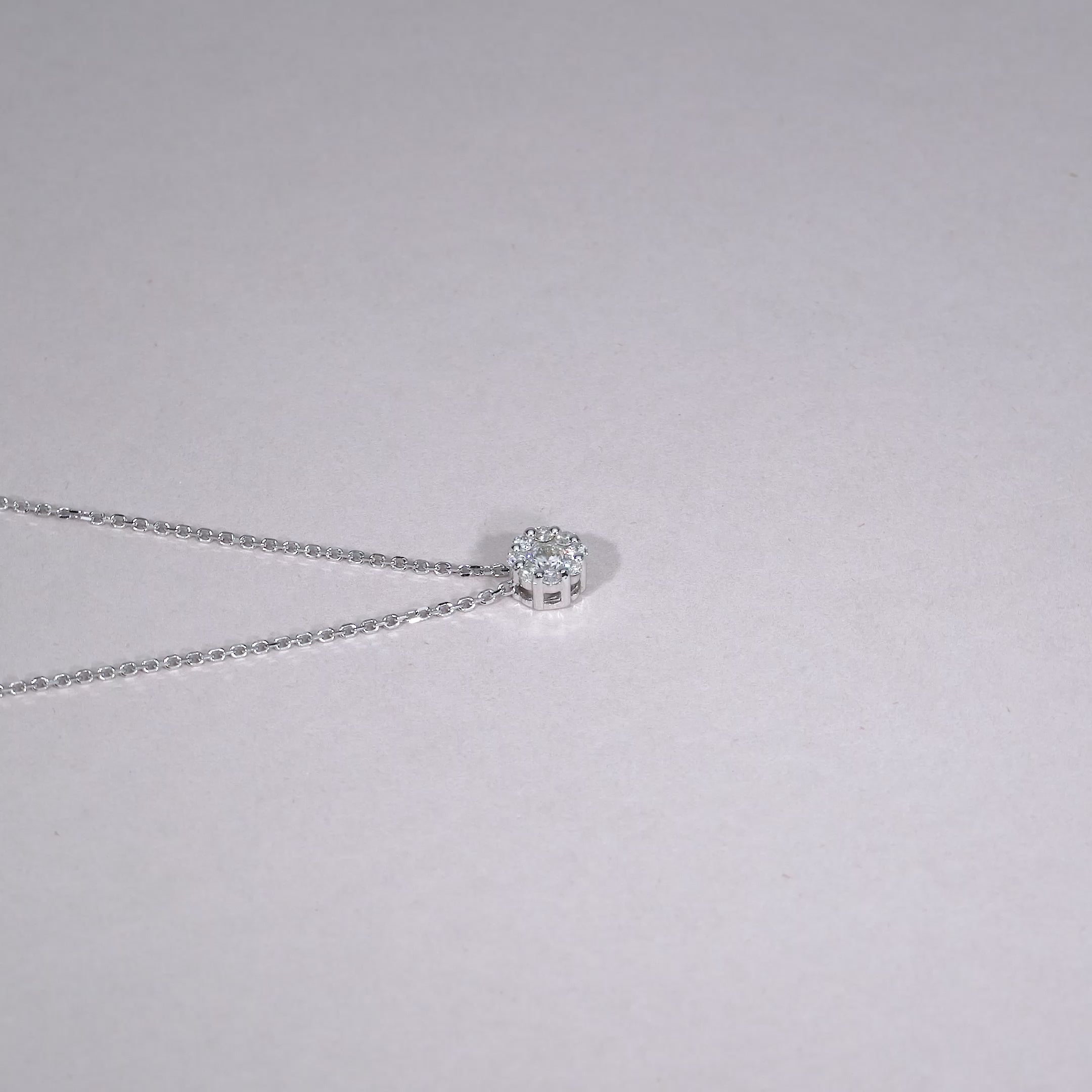 Cluster Diamond Pendant