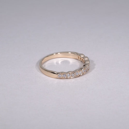 Marquise Illusion Semi Eternity Diamond Ring