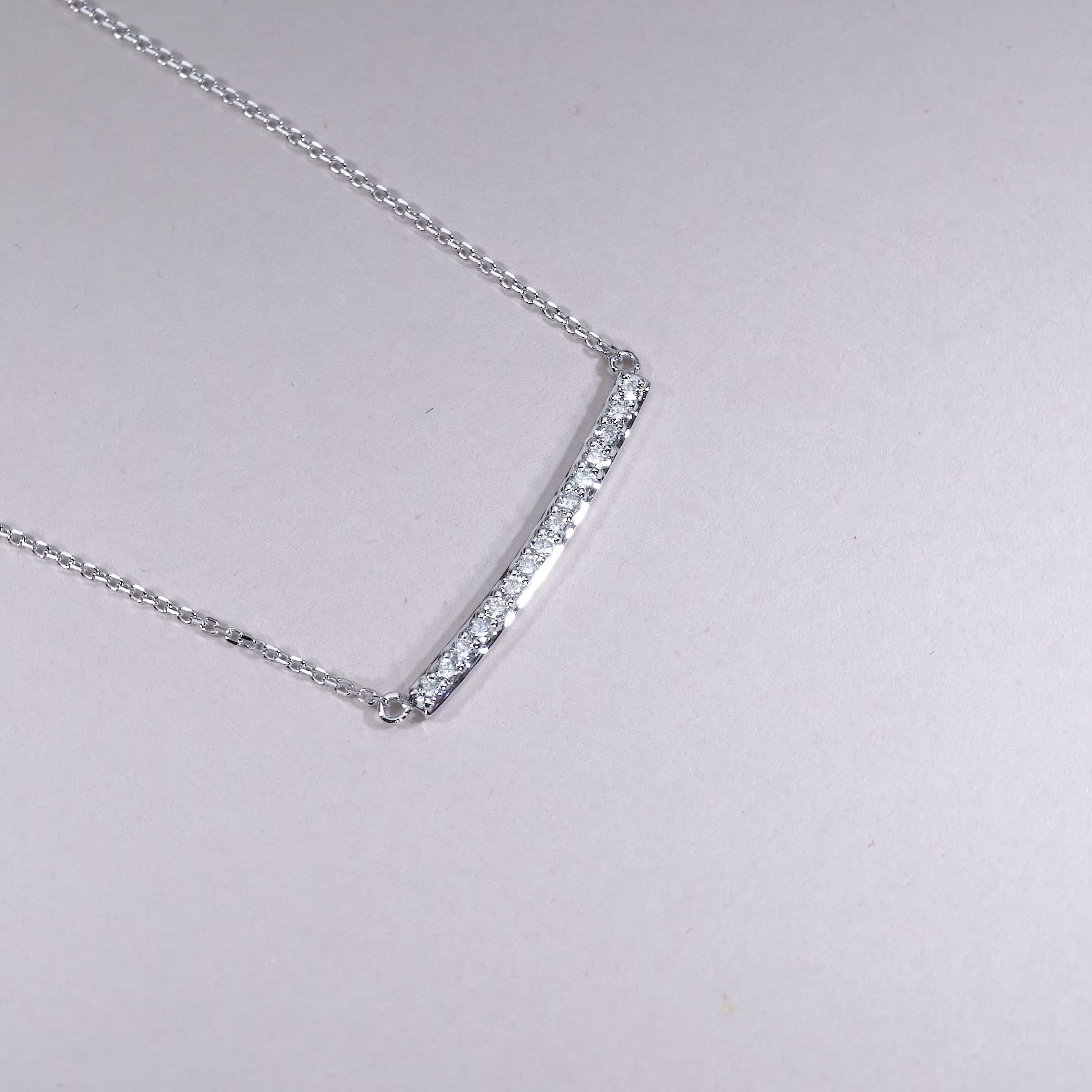 Bar Diamond Necklace