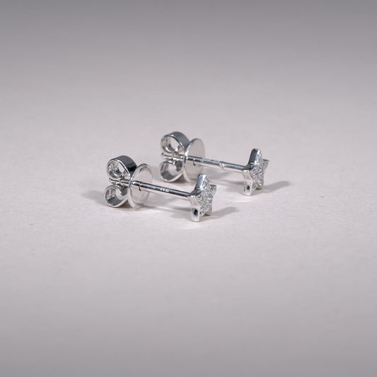 Star Diamond Stud Earrings