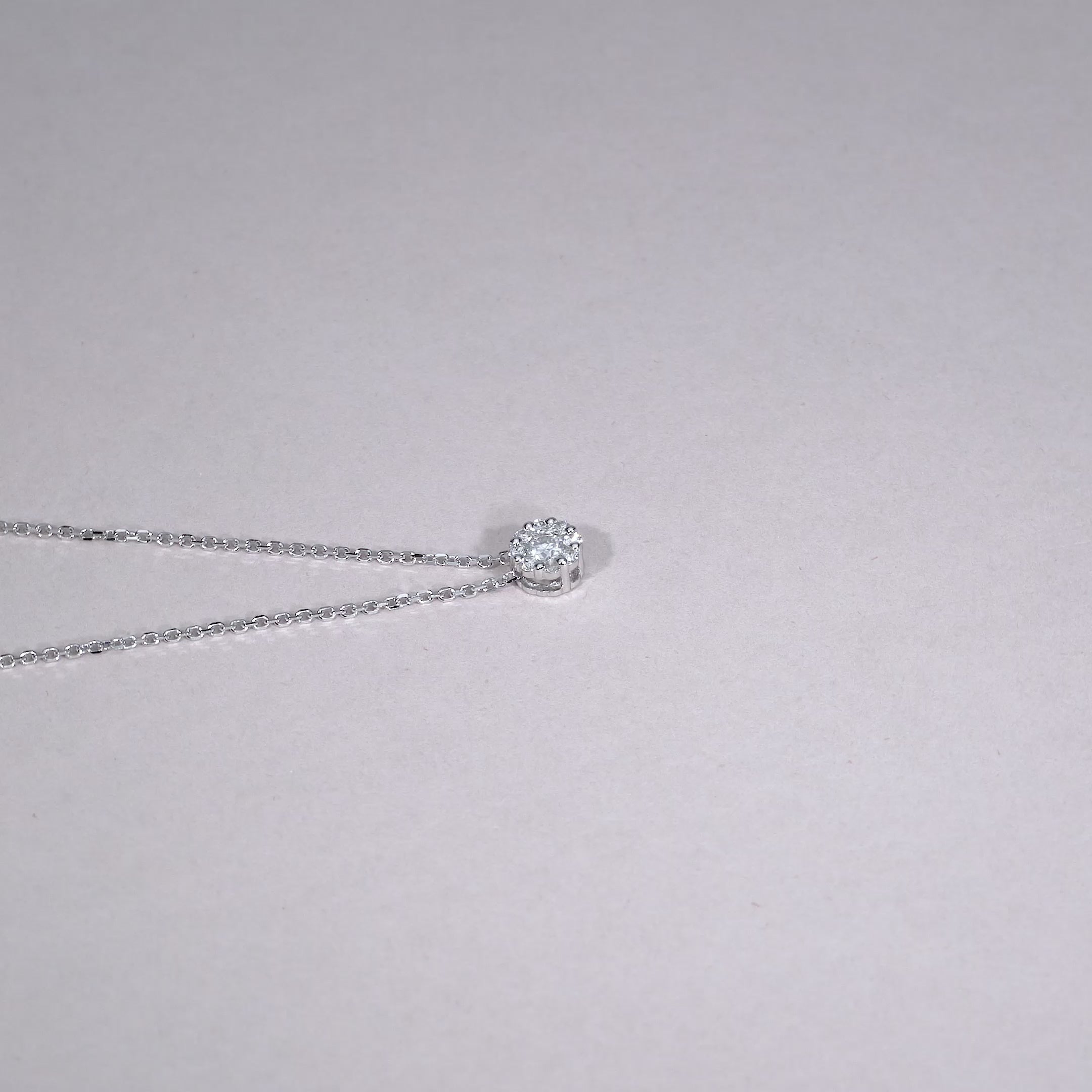 Cluster Diamond Pendant