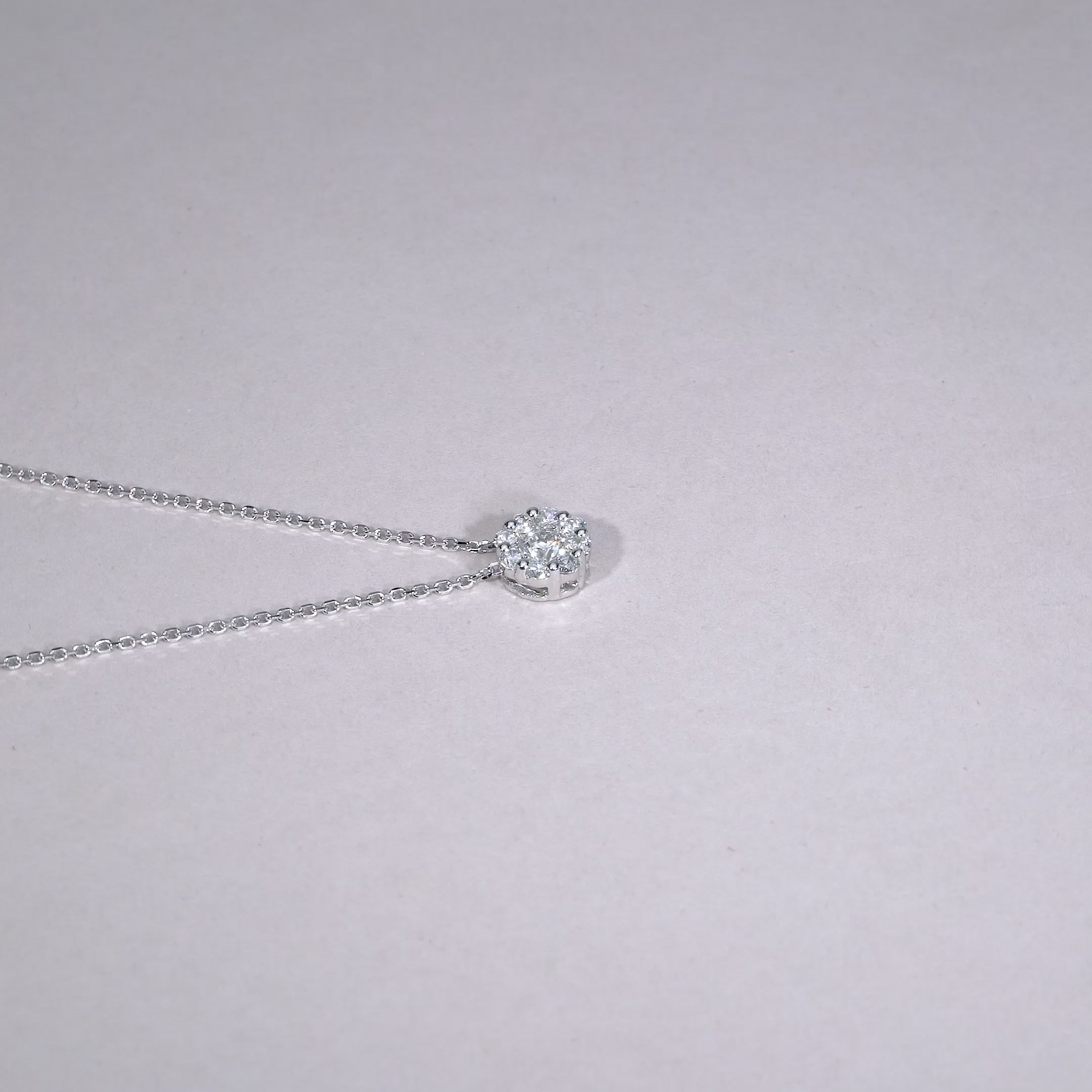 Cluster Diamond Pendant