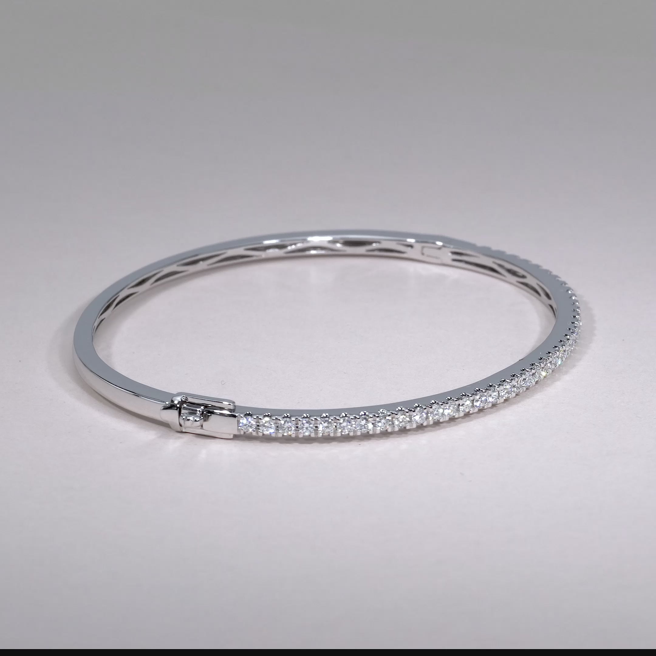 Semi Eternity Diamond Bangle