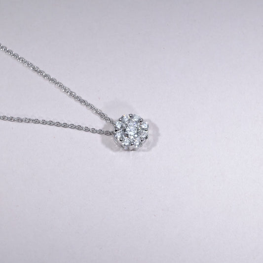 Cluster Diamond Pendant
