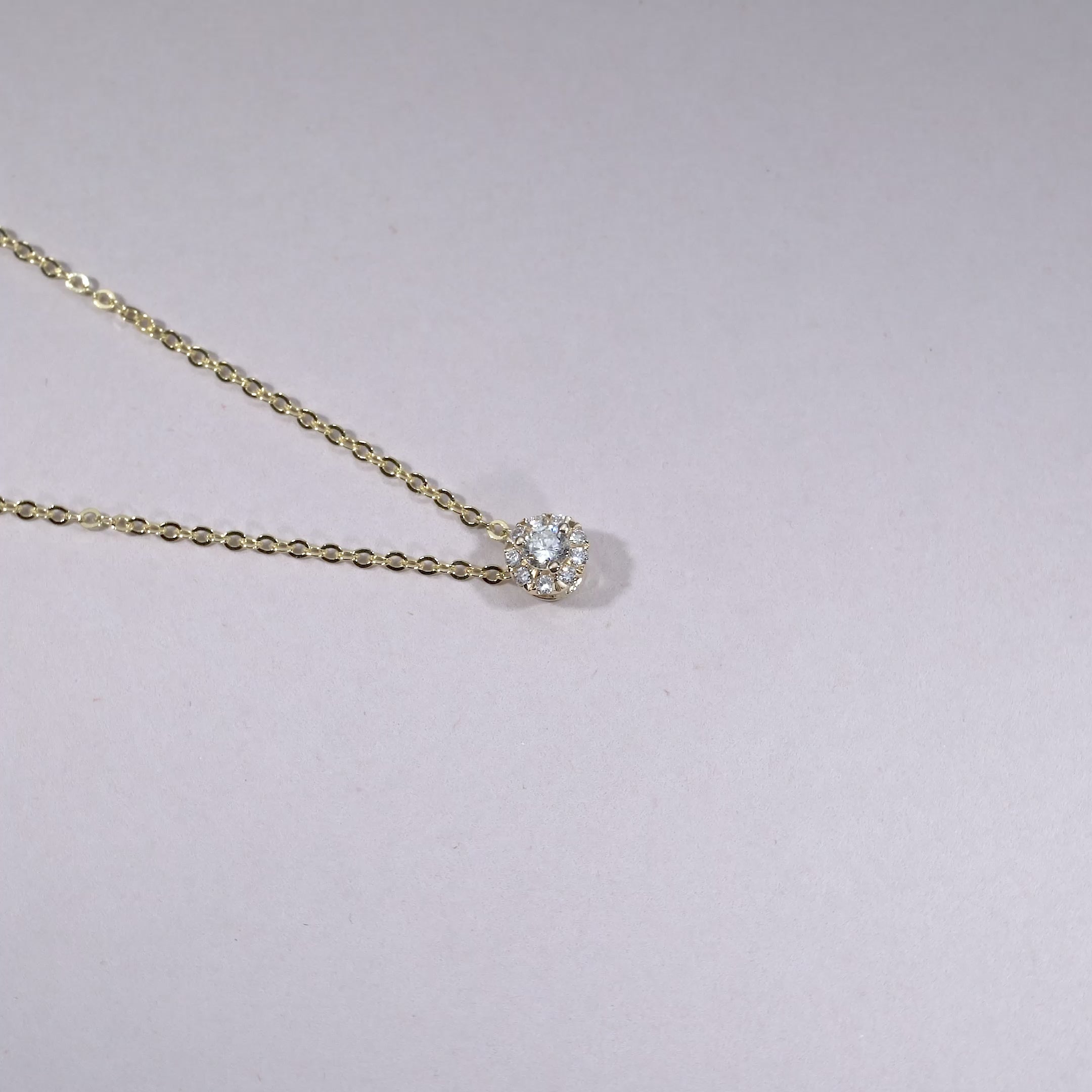 Halo Diamond Pendant