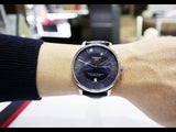TISSOT CHEMIN DES TOURELLES POWERMATIC 80 BLUE DIAL AND LEATHER STRAP T0994071604800