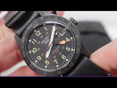 Seiko 5 Sports Field GMT Black Dial 39MM Automatic SSK025