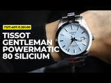 TISSOT GENTLEMEN POWERMATIC 80 ICE BLUE DIAL WATCH-T127.407.11.351.00