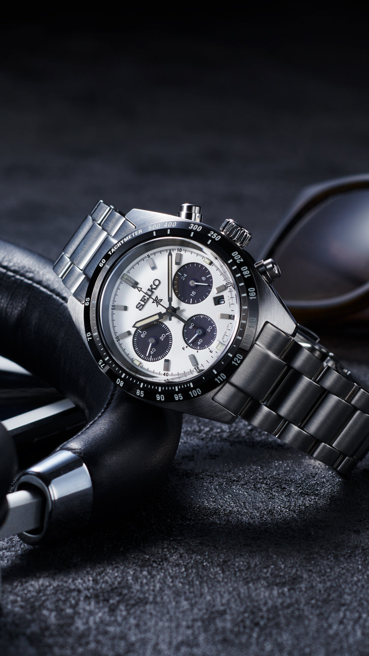 SEIKO Prospex Solar Speedtimer Chronograph White SSC813P1 "Panda"