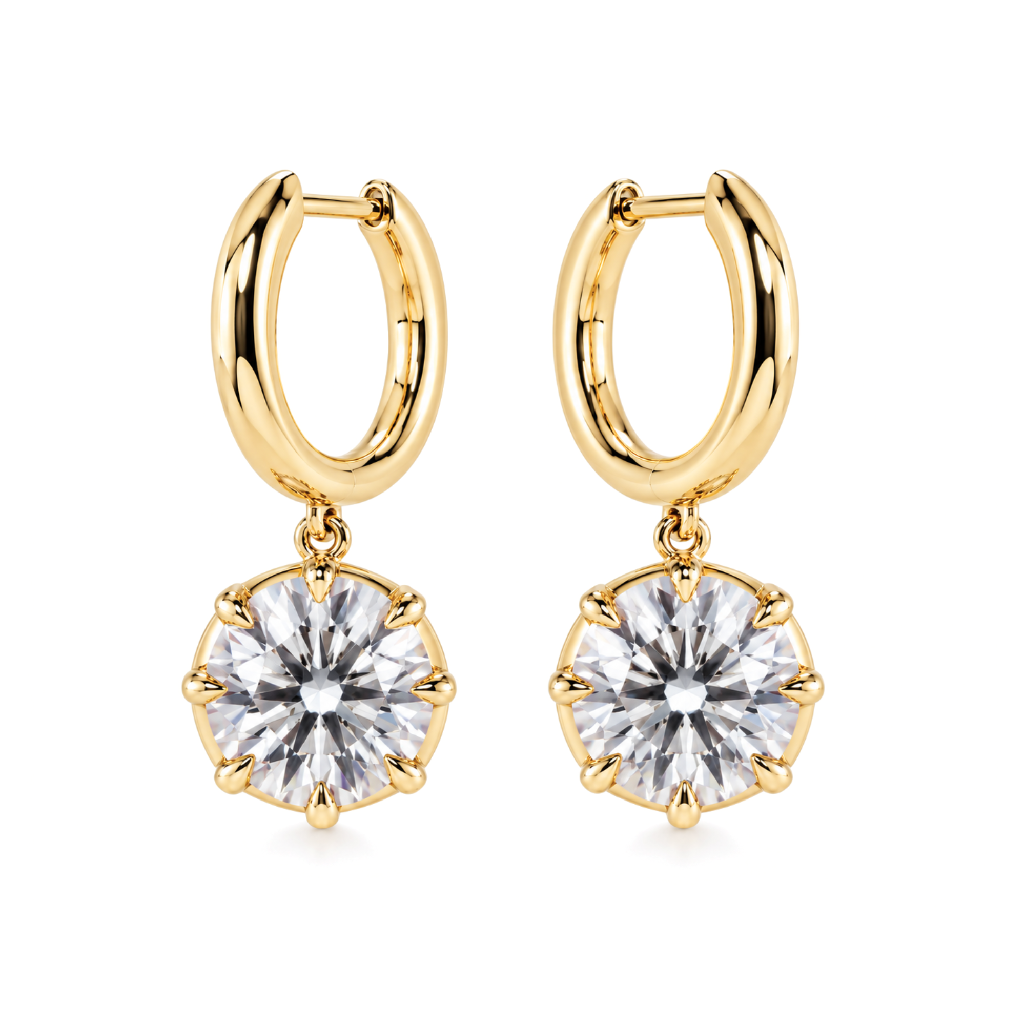 Lab-Grown Diamond Dangle Earrings