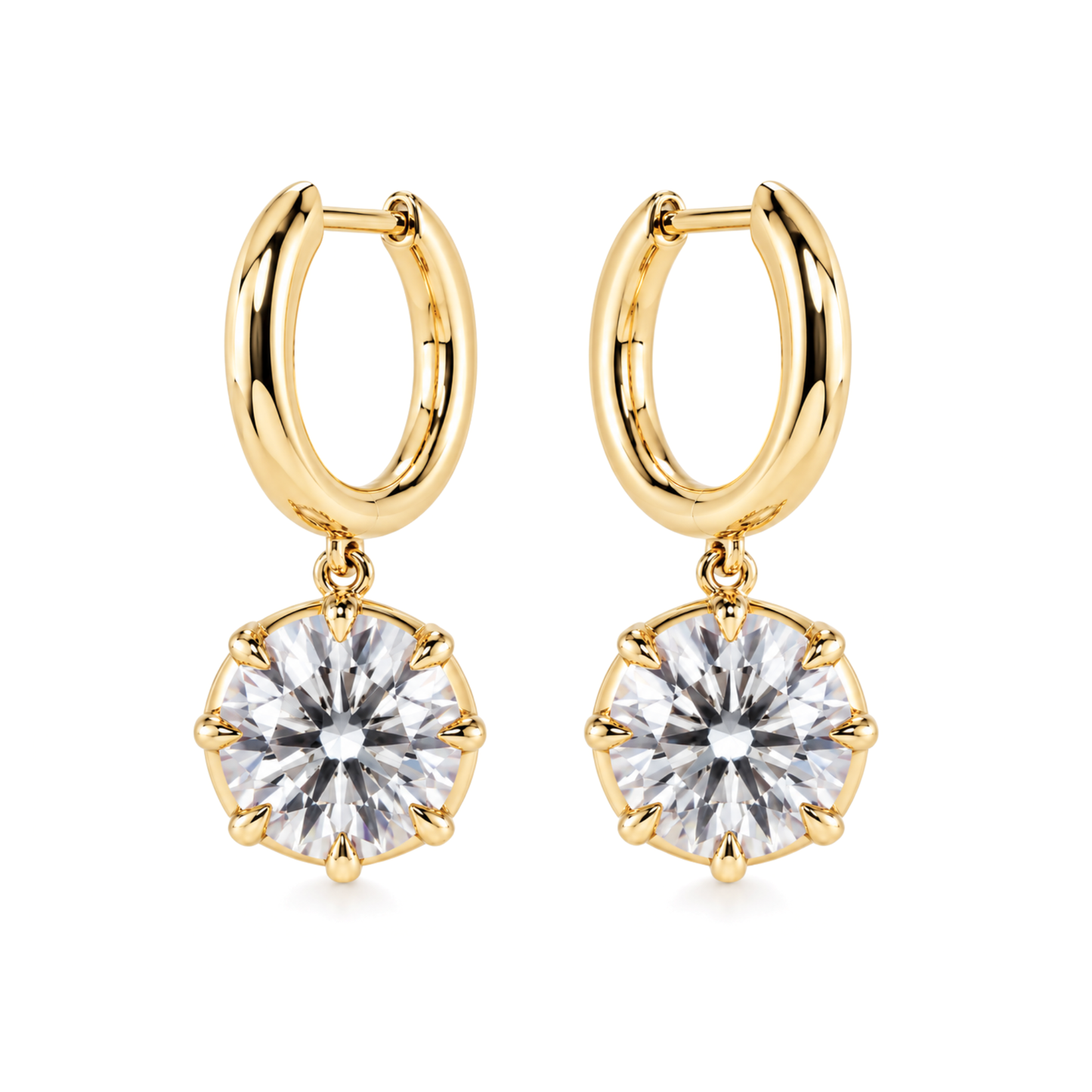 Lab-Grown Diamond Dangle Earrings