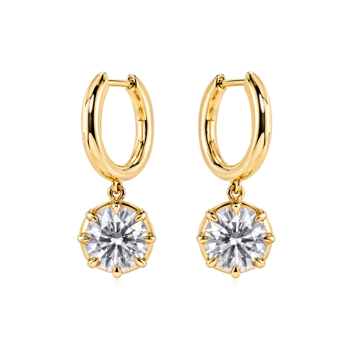 Lab-Grown Diamond Dangle Earrings