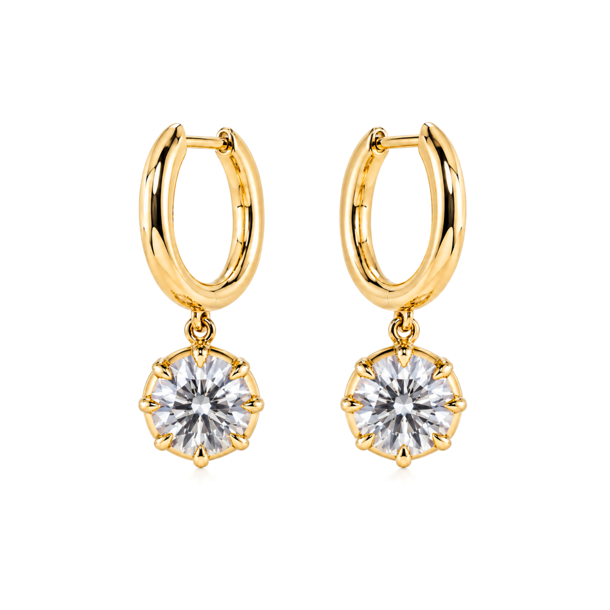 Lab-Grown Diamond Dangle Earrings