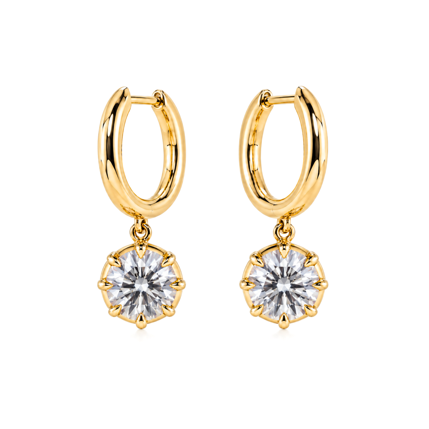 Lab-Grown Diamond Dangle Earrings