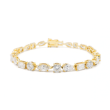 Multi-Shape Lab Grown Diamond Tennis Bracelet