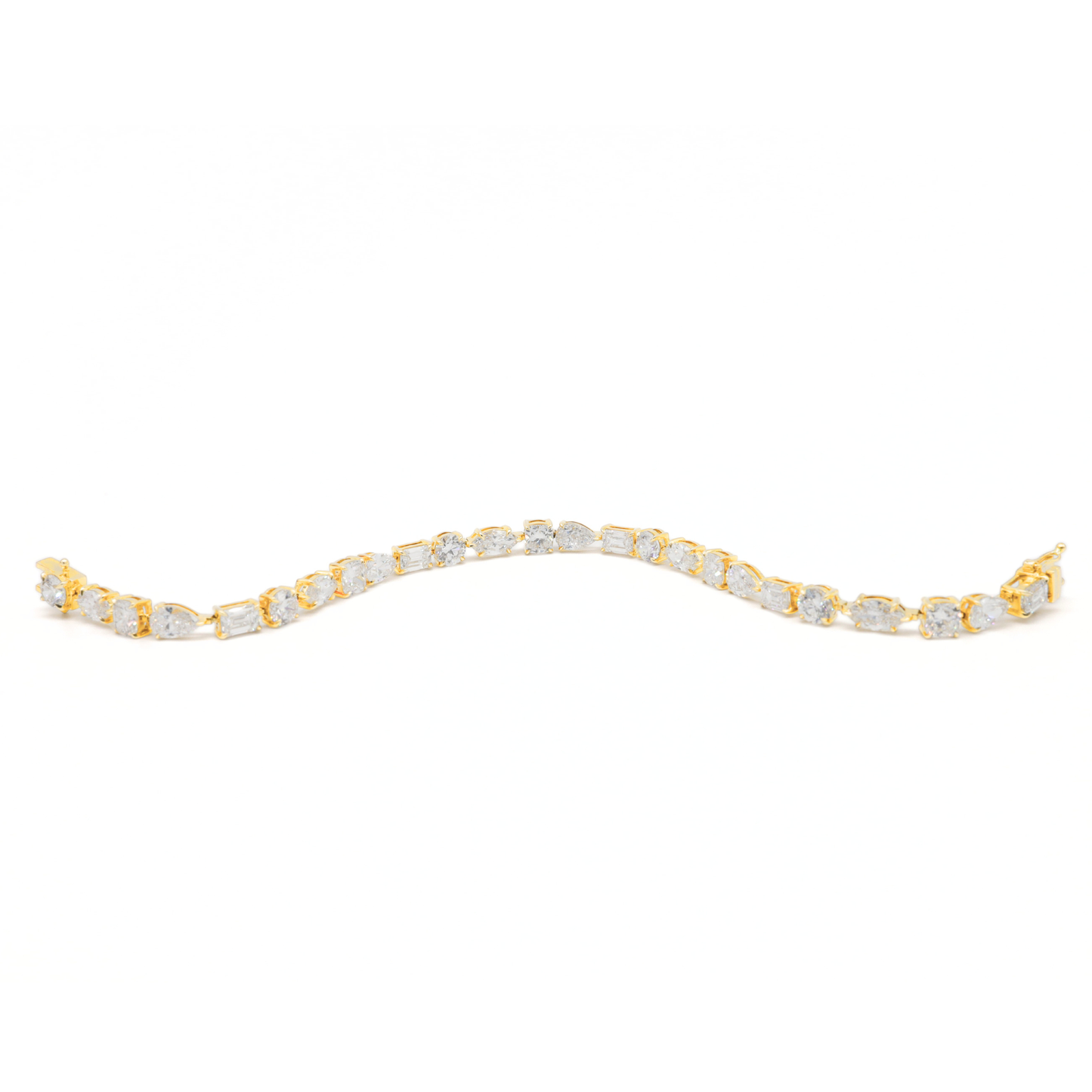 Multi-Shape Lab Grown Diamond Tennis Bracelet