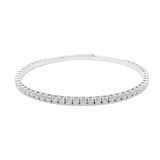 Lab Grown Round Brilliant Diamond Tennis Bangle