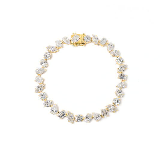 Multi-Shape Lab Grown Diamond Tennis Bracelet