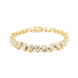 Multi-Shape Lab Grown Diamond Tennis Bracelet