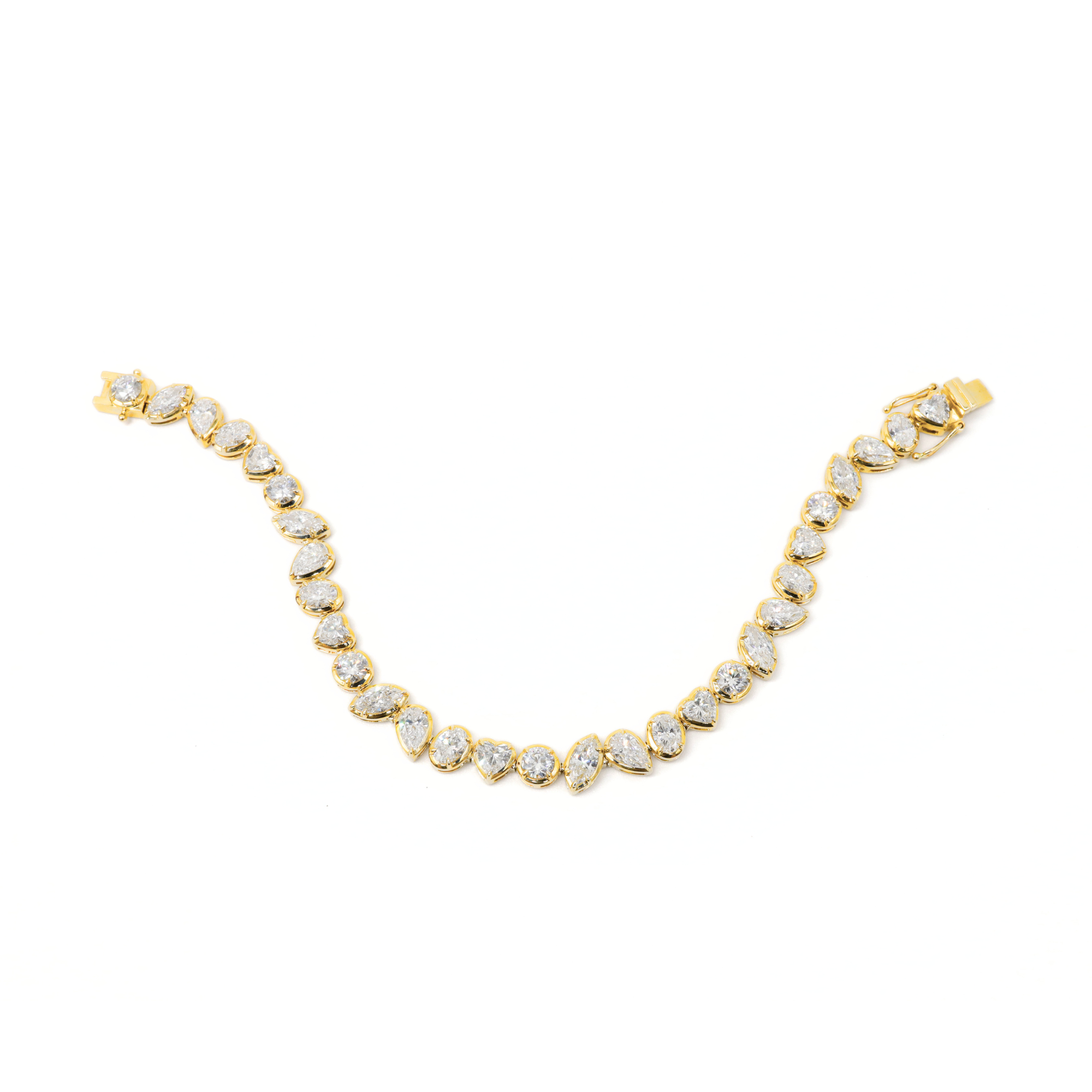Multi-Shape Lab Grown Diamond Tennis Bracelet