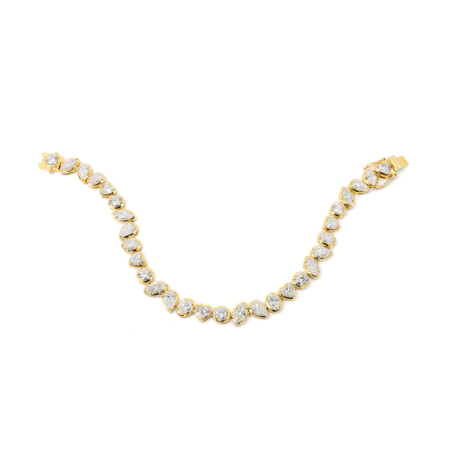 Multi-Shape Lab Grown Diamond Tennis Bracelet