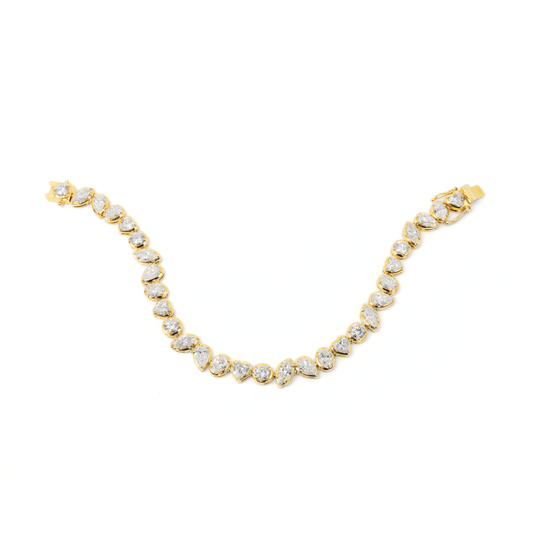Multi-Shape Lab Grown Diamond Tennis Bracelet